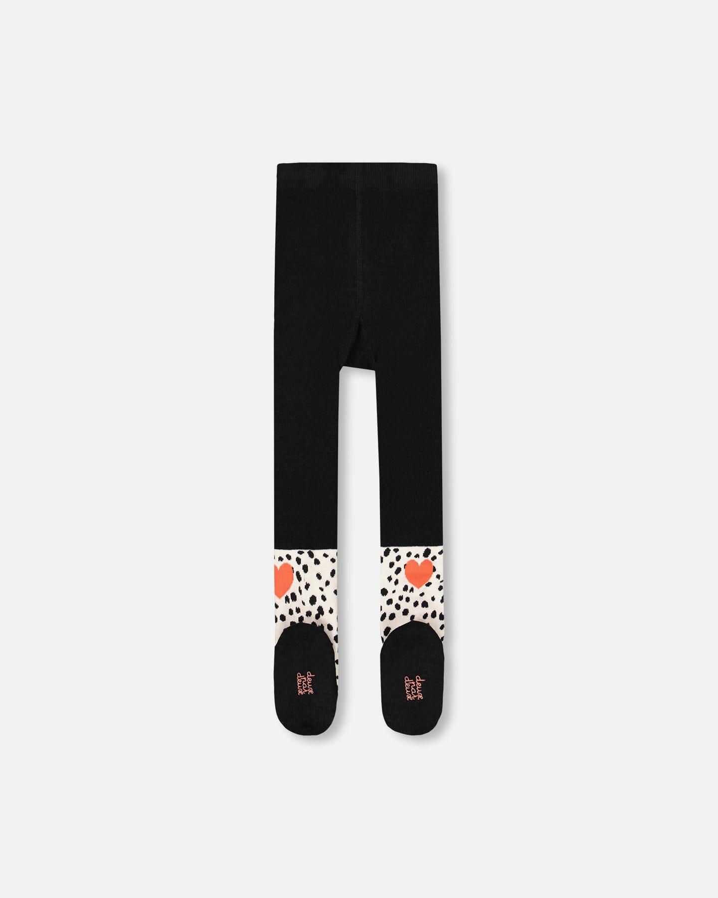 Knit Tights Black With Dalmatian Pattern - H20HT_999
