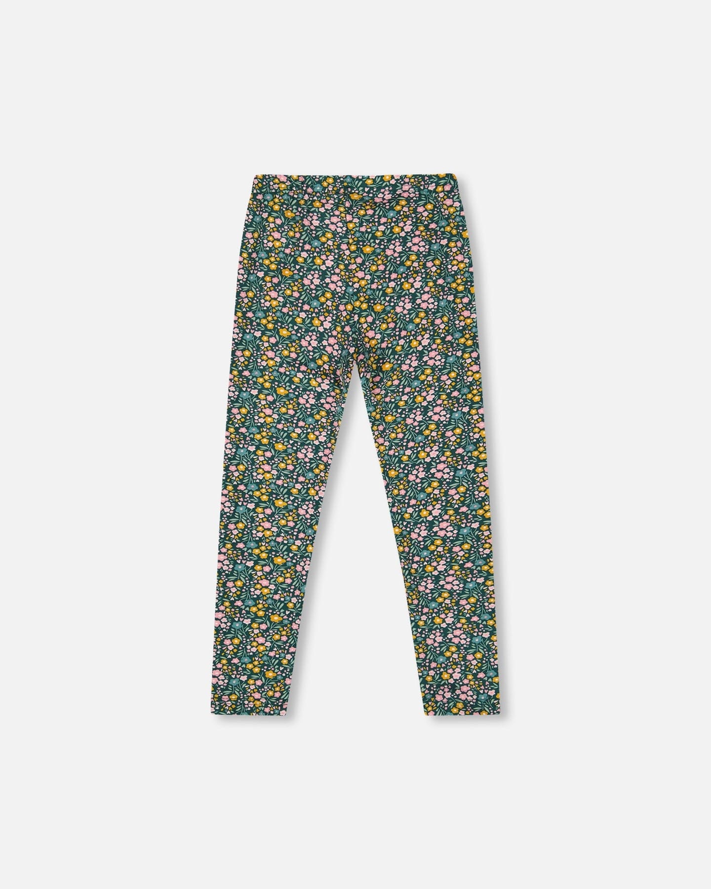 Leggings Green With Flower Print - H20J60_073