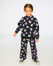 Fleece Hoodie Black And Multicolor Sweaters & Hoodies Deux par Deux 