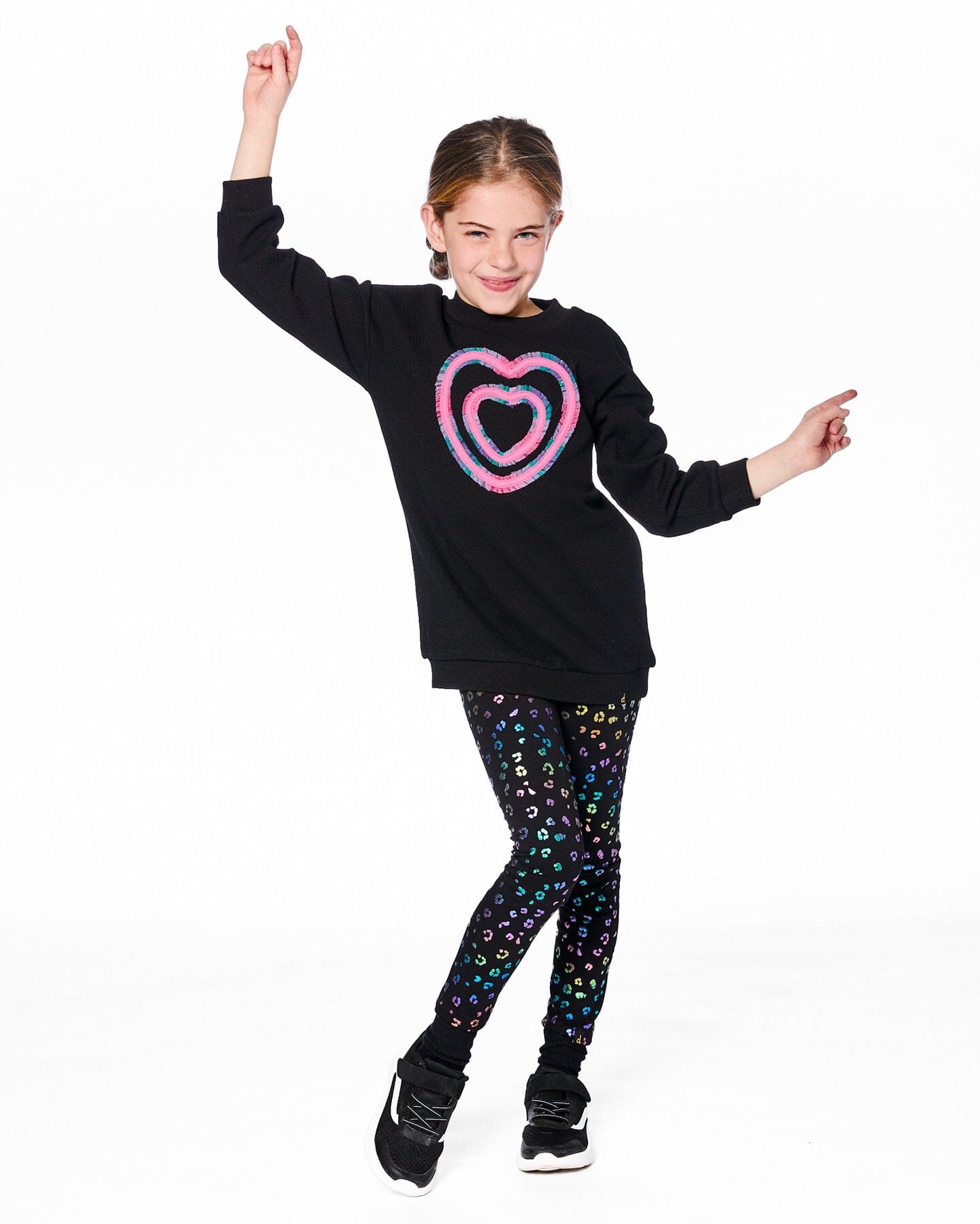 Stretch Jersey Leggings Multicolor Leopard Print - H20N61_082