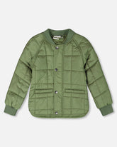 Veste matelassée de mi-saison kaki