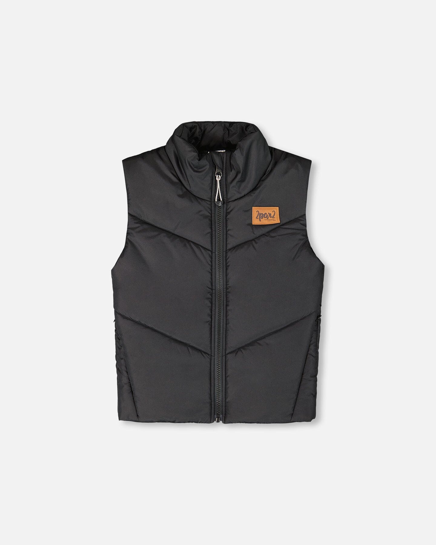 Quilted Mid-Season Sleeveless Vest Black - H20W63_999