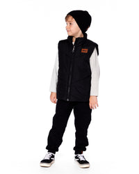 Quilted Mid-Season Sleeveless Vest Black - H20W63_999