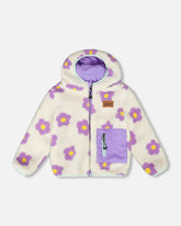 Veste réversible de mi-saison lavande