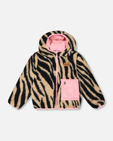 Veste réversible de mi-saison rose