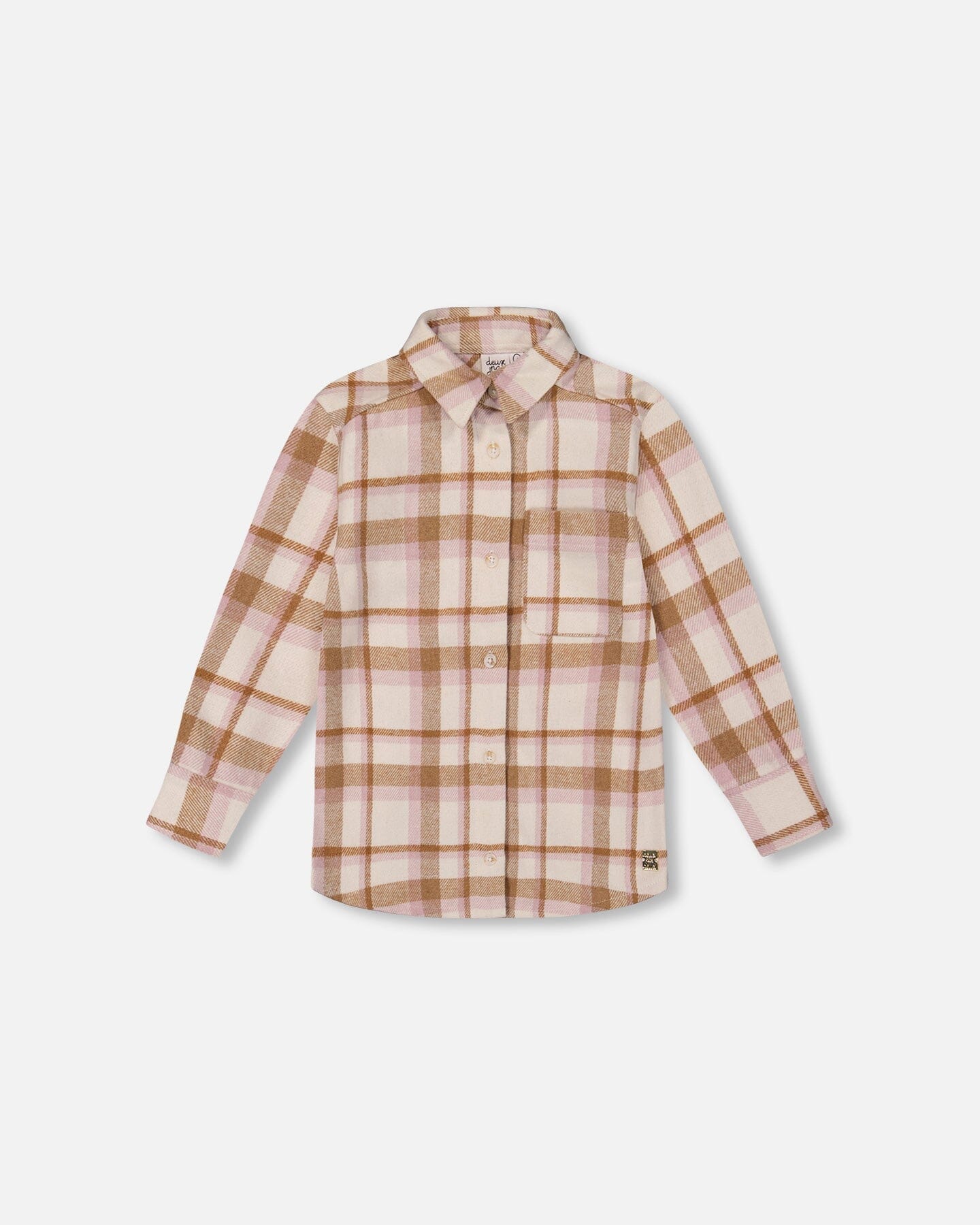 Plaid Overshirt Off-White, Beige And Pink - H20YG15_000