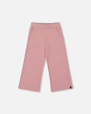 Waffle Flare Leg Pants Dusty Pink - H20YG22_622