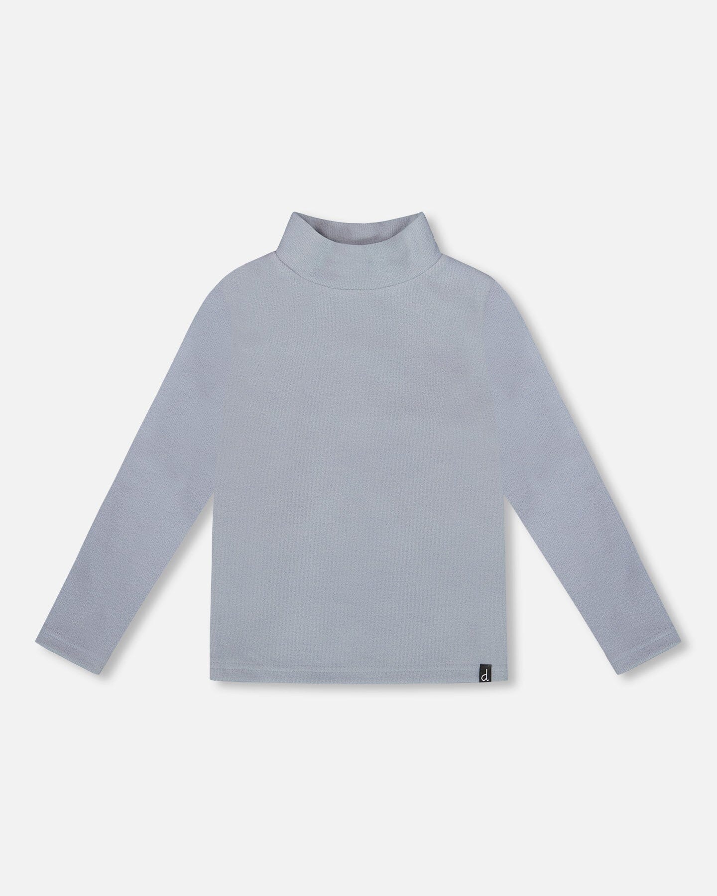 Super Soft Ribbed Mock Neck Top Blue Gray - H20YG71_455