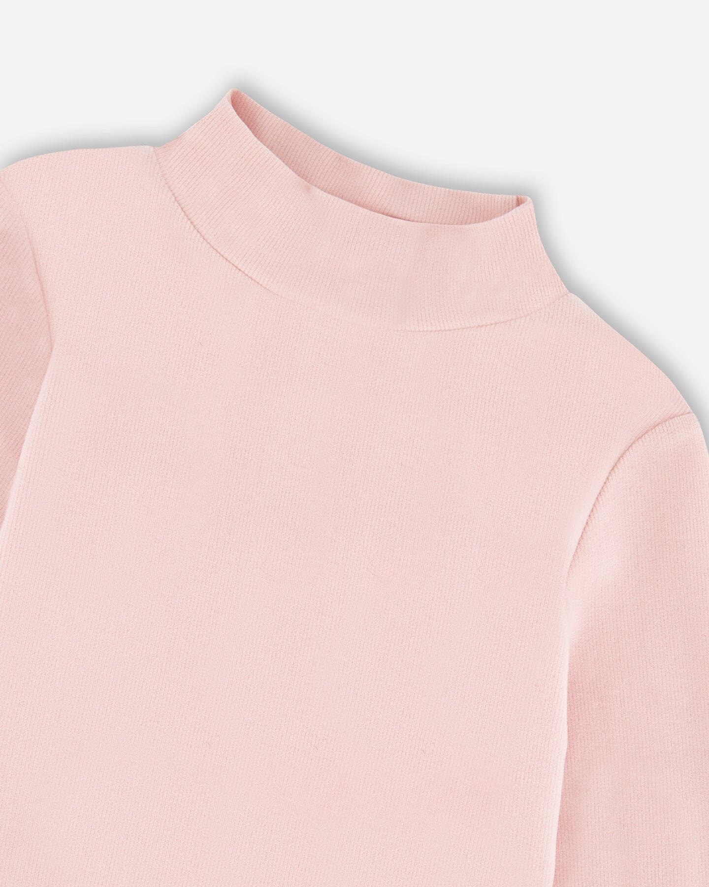 Super Soft Ribbed Mock Neck Top Pink - H20YG71_622