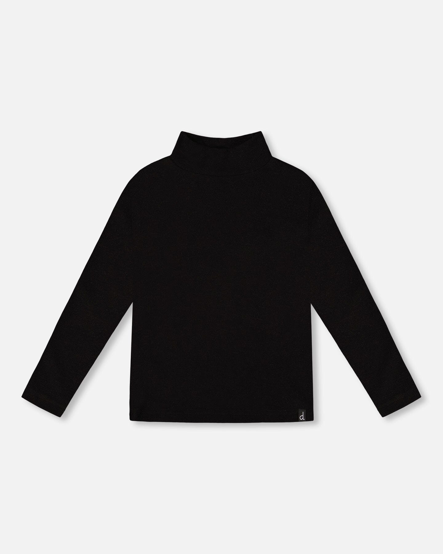 Super Soft Ribbed Mock Neck Top Black - H20YG71_999