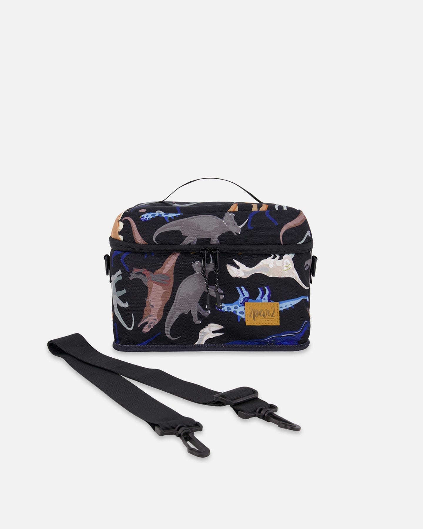 Lunch Box Black Dinosaur Print - H20ZBL_026