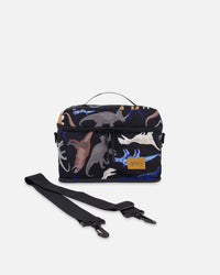 Lunch Box Black Dinosaur Print - H20ZBL_026
