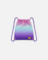 Sac à cordon dégradé violet