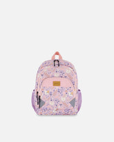 Sac à dos lilas imprimé chats pour tout-petits