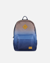 Sac à dos dégradé bleu et beige pour enfants