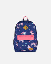 Sac à dos marine imprimé licornes pour enfants