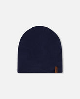 Bonnet en jersey mi-saison bleu marine