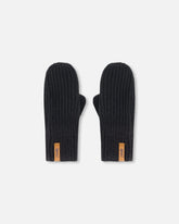 Mitaines en tricot pour la mi-saison noir