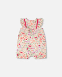 Romper Off White Printed Flowers - H30F40_3H050