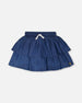 Blue Chambray Skort - H30H80_3H098
