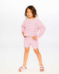 Striped Sweater Pink And White - H30I31_3H139