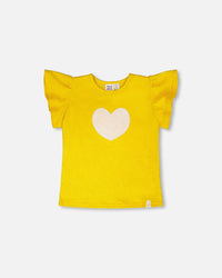 Crinkle Jersey Top Yellow - H30I72_02300