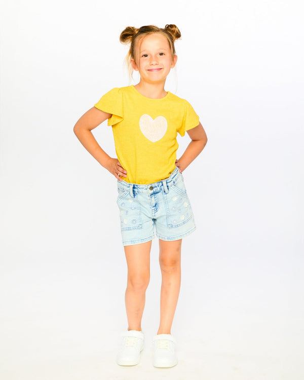 Crinkle Jersey Top Yellow - H30I72_02300