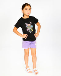 Organic Cotton Jersey T-Shirt Black With Zebra - H30M70_09990