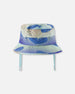 Recycled Polyester Beach Hat Blue Whale Print - H30OBC_3H156