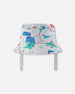 Recycled Polyester Beach Hat Blue Baby Dinosaur Print - H30OBC_3H161