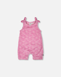 Terry Cloth Romper With Bows Pink - H30OG43_3H180
