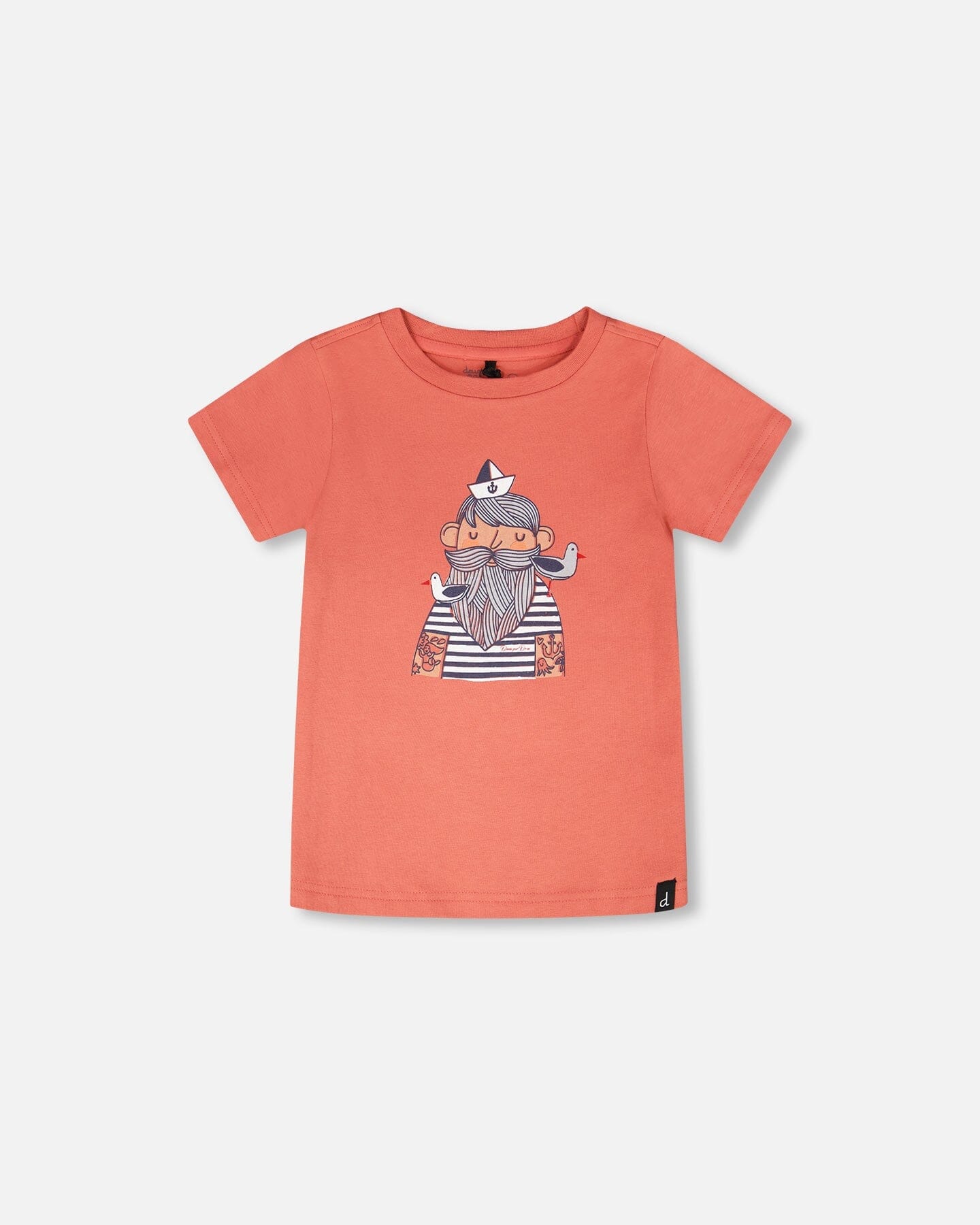 Organic Cotton Short Sleeve T-Shirt Brick - H30T71_06540