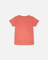 Organic Cotton Short Sleeve T-Shirt Brick - H30T71_06540