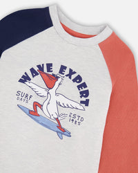 Jersey Long Sleeve T-Shirt Light Grey Mix - H30T72_01910