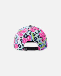 Cap Blue Floral And Leopard Print - H30VGC_3H155