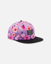 Cap Mauve Floral Gradient