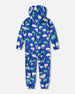 Rain One-Piece In Polyurethane Blue Chameleon Print - H30W72_3H023