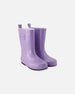 Rain Boots In Natural Rubber Purple Glitter - H30WB10_3H170