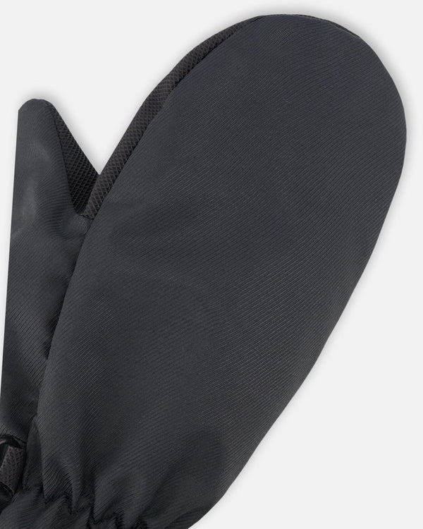 Mid-Season Mittens In Recycled Polyester Black - H30WM201_09990