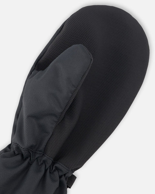 Mid-Season Mittens In Recycled Polyester Black - H30WM201_09990