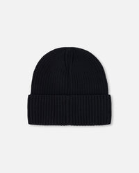 Knit Hat Black - H30WT24_09990