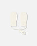 Baby Knit Mittens With Cord Off White - H30WT25_01380