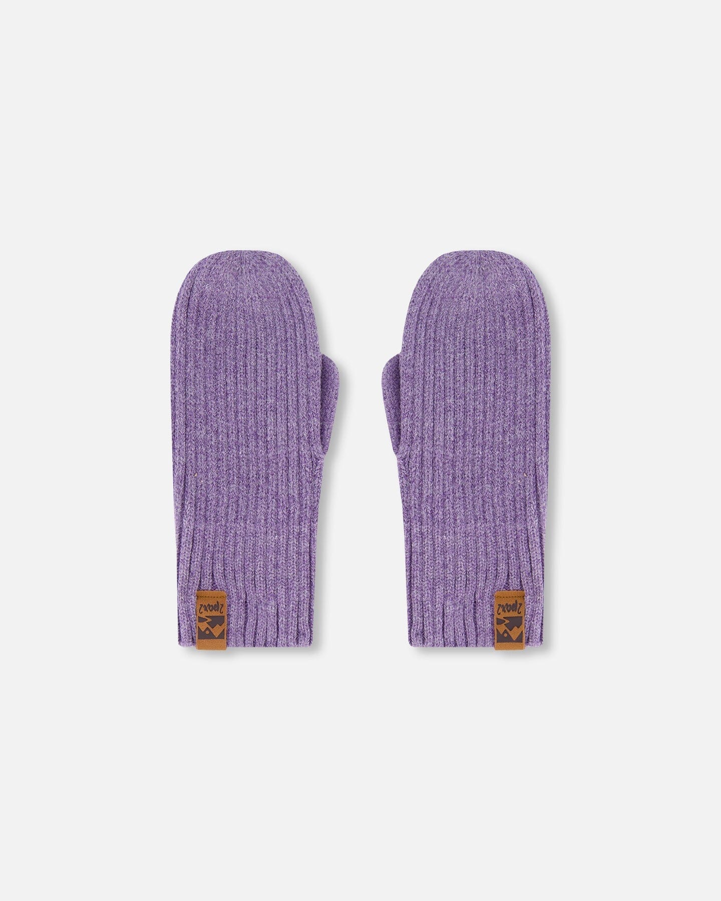 Ribbed Knit Mittens Lavender - H30WT26_05002