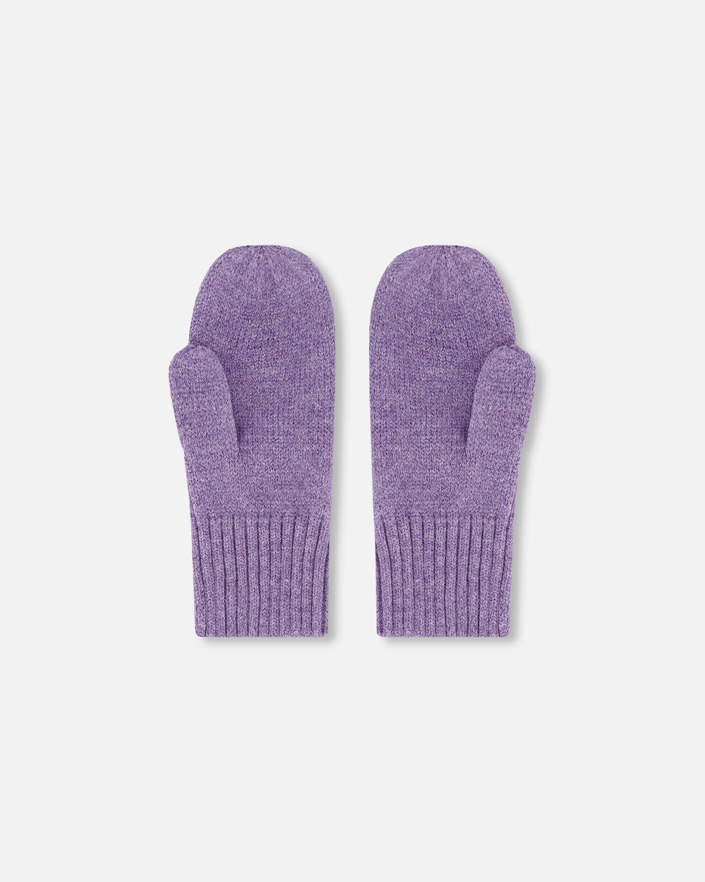 Ribbed Knit Mittens Lavender - H30WT26_05002