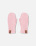 Ribbed Knit Mittens Pale Pink - H30WT26_06003