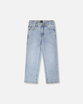Jean extensible en denim bleu clair
