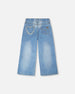 Wide Leg Light Blue Denim Jeans - H30YG20_01250