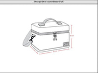Lunch Box Black Dinosaur Print School Supplies Deux par Deux 