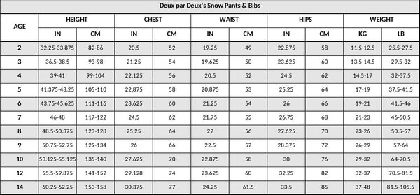 Solid Play Overall Snow Bib Blue Snowsuits Deux par Deux 