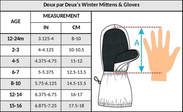 Winter Mittens Play Royal Blue Winter Accessories Deux par Deux 